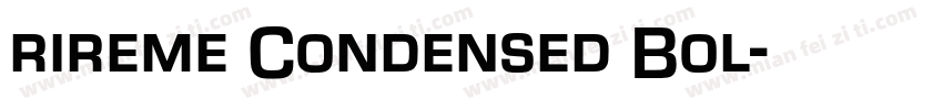 rireme Condensed Bol字体转换